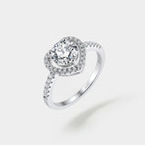 Heart Ring - Moissanite - Luxsy Jewels