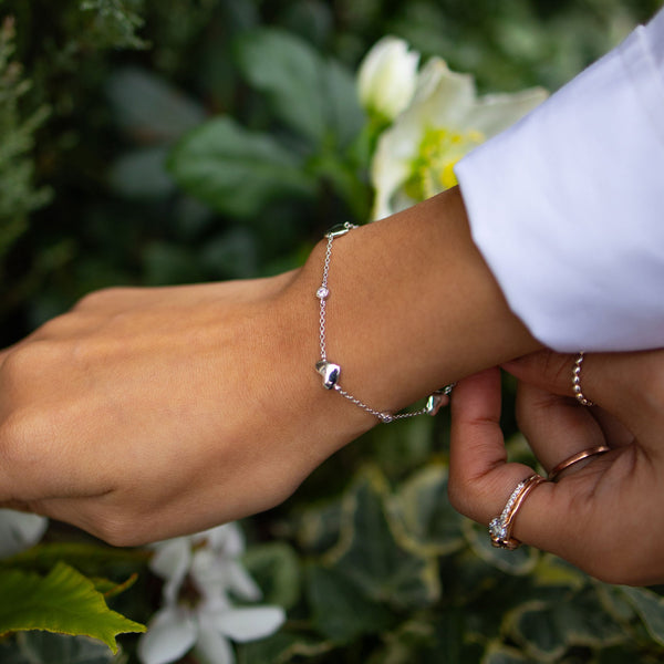 Luxsy Heart Bracelet - 925 Silver - Luxsy Jewels