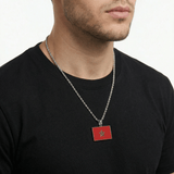 Morocco Flag Pendant - Luxsy Jewels