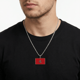 Morocco Flag Pendant - Luxsy Jewels