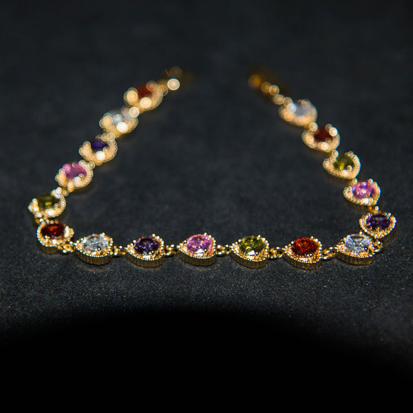 Multi - Colour Heart Bracelet - Luxsy Jewels