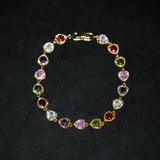 Multi - Colour Heart Bracelet - Luxsy Jewels