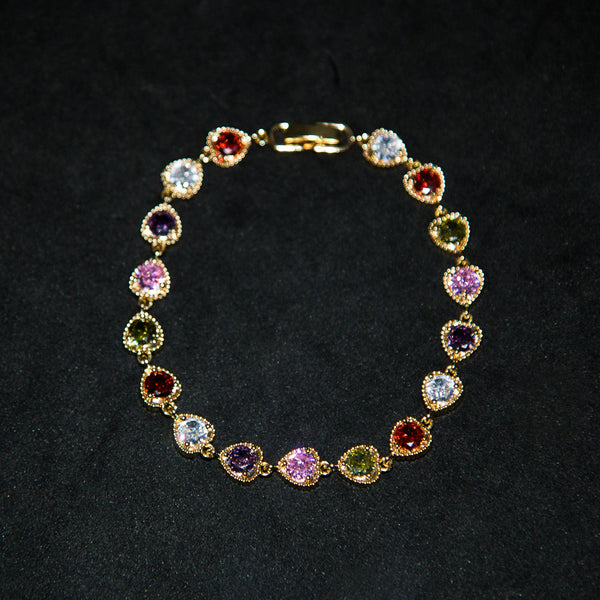 Multi - Colour Heart Bracelet - Luxsy Jewels
