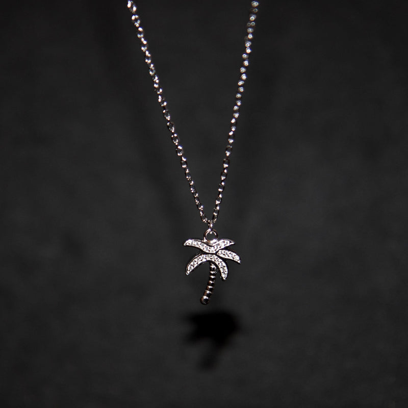 Palm Tree Necklace - 925 Silver - Luxsy Jewels