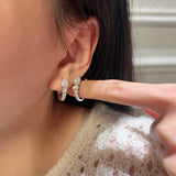 Pear Cut Huggies - Moissanite - Luxsy Jewels