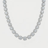 {PRE - ORDER} 12mm Luxsy Clustered Chain - White Gold - Luxsy Jewels