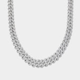 [PRE - ORDER] 14mm Diamond Cuban Prong Chain - White Gold - Luxsy Jewels