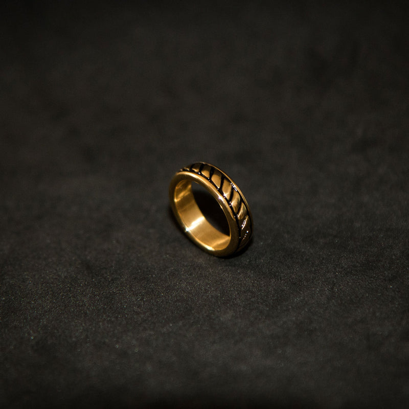 Rope Ring - Gold - Luxsy Jewels