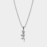 Rose Necklace - Silver - Luxsy Jewels