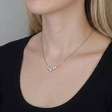Silver Amore Necklace - Moissanite - Luxsy Jewels