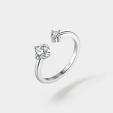 Silver Serene Ring - Moissanite - Luxsy Jewels