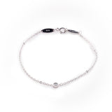 Single Stone Aaliyah Bracelet - 925 Silver - Luxsy Jewels