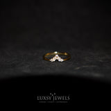 Gold Wishbone Ring - 925 Silver - Luxsy Jewels