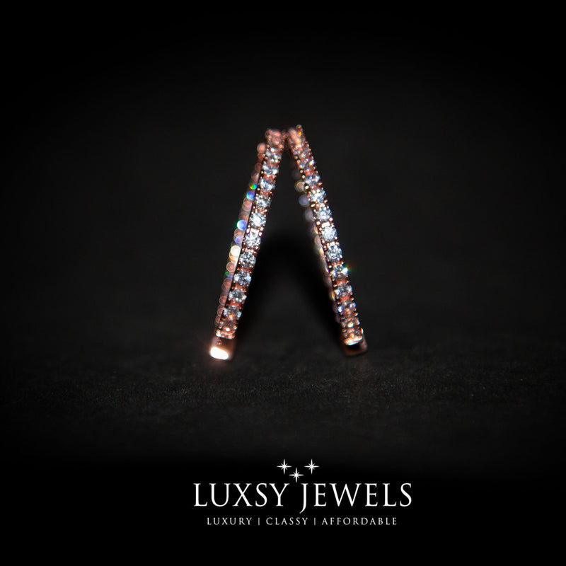 Parissa Earrings - Rose Gold - Luxsy Jewels