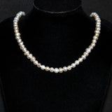 6mm Pearl Necklace - 925 Silver - Luxsy Jewels