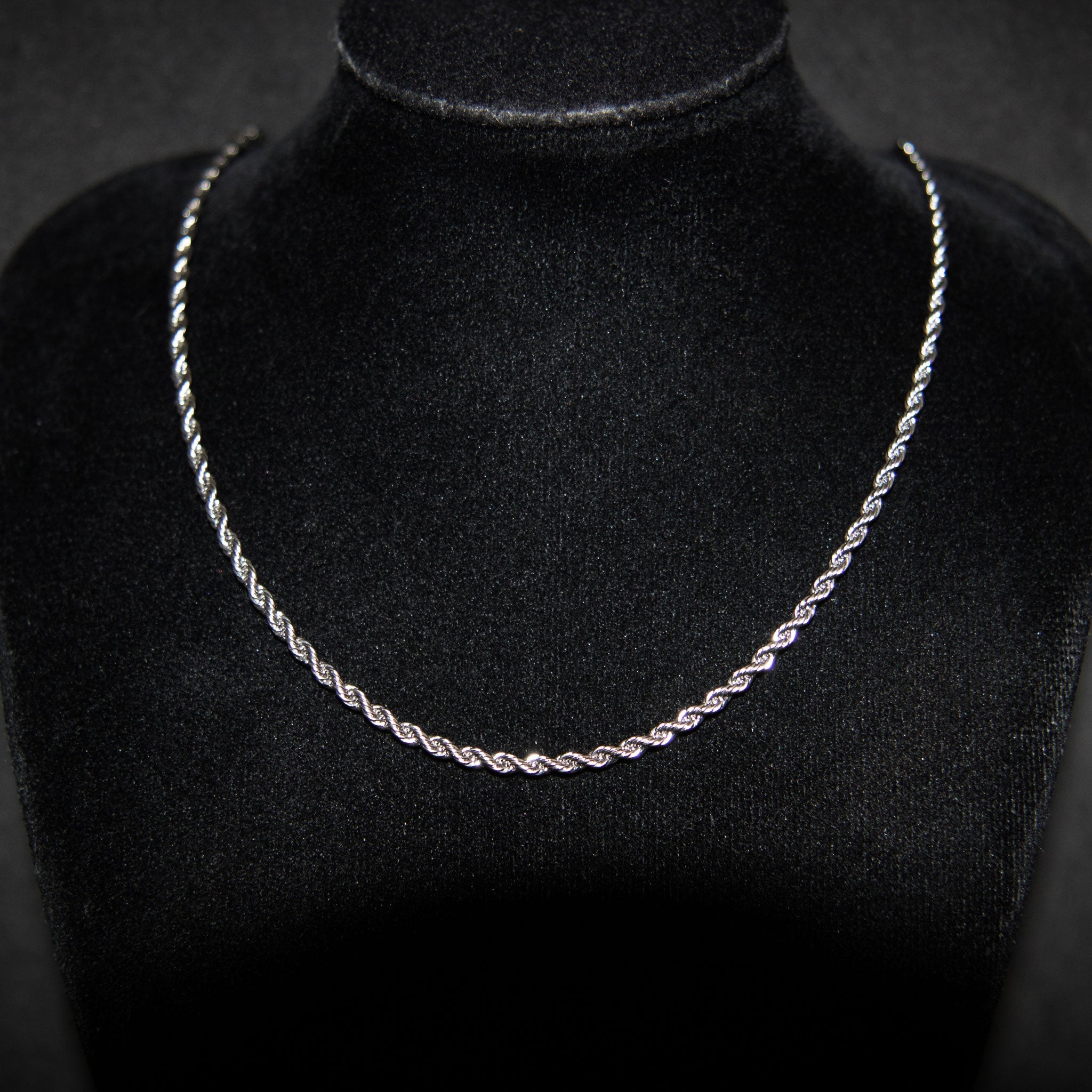 Silver 2.5mm Rope Chain – Luxsy Jewels