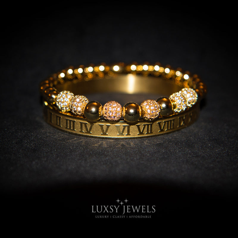 Roman Royalty Set - Gold - Luxsy Jewels