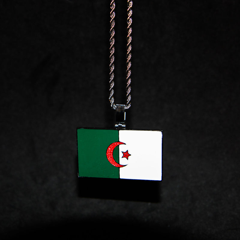 Algeria Flag Pendant - Luxsy Jewels