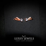 Luxsy Angel Wings Earring - Rose Gold - Luxsy Jewels