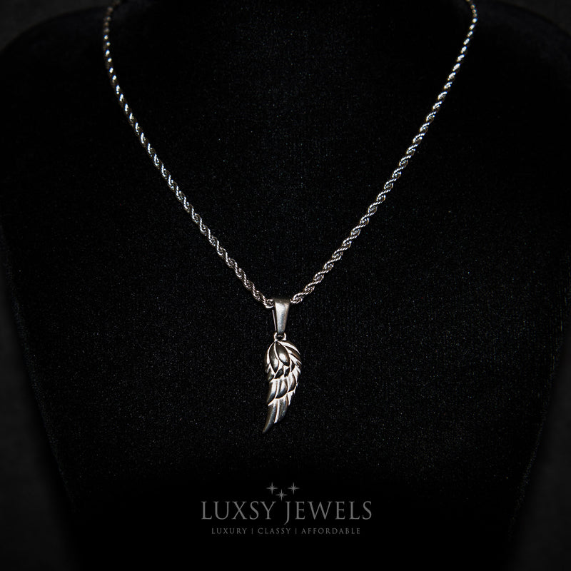 Angel Wing Chain - Silver - Luxsy Jewels