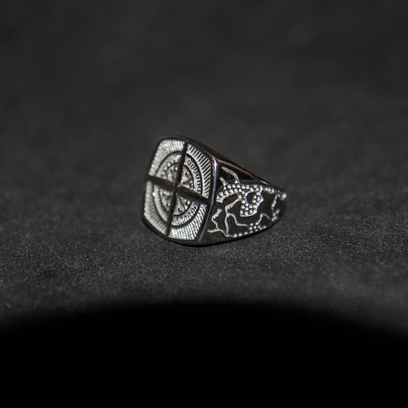 Compass Ring - Silver - Luxsy Jewels