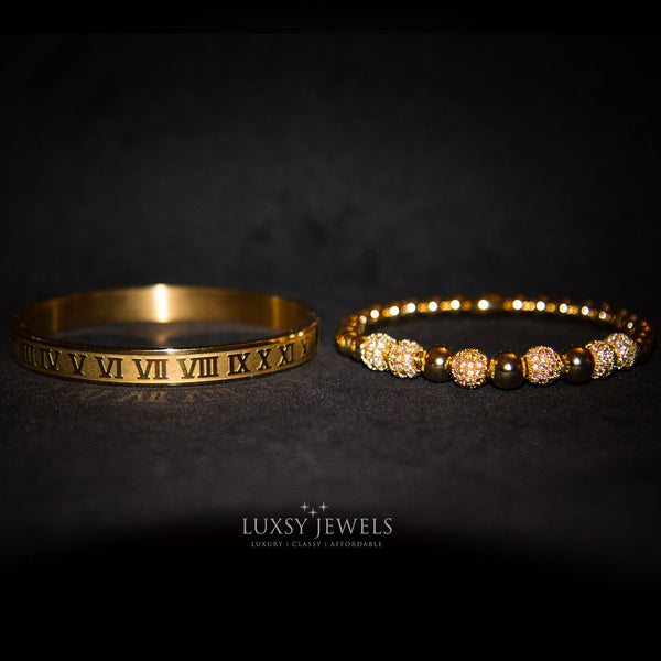 Roman Royalty Set - Gold - Luxsy Jewels