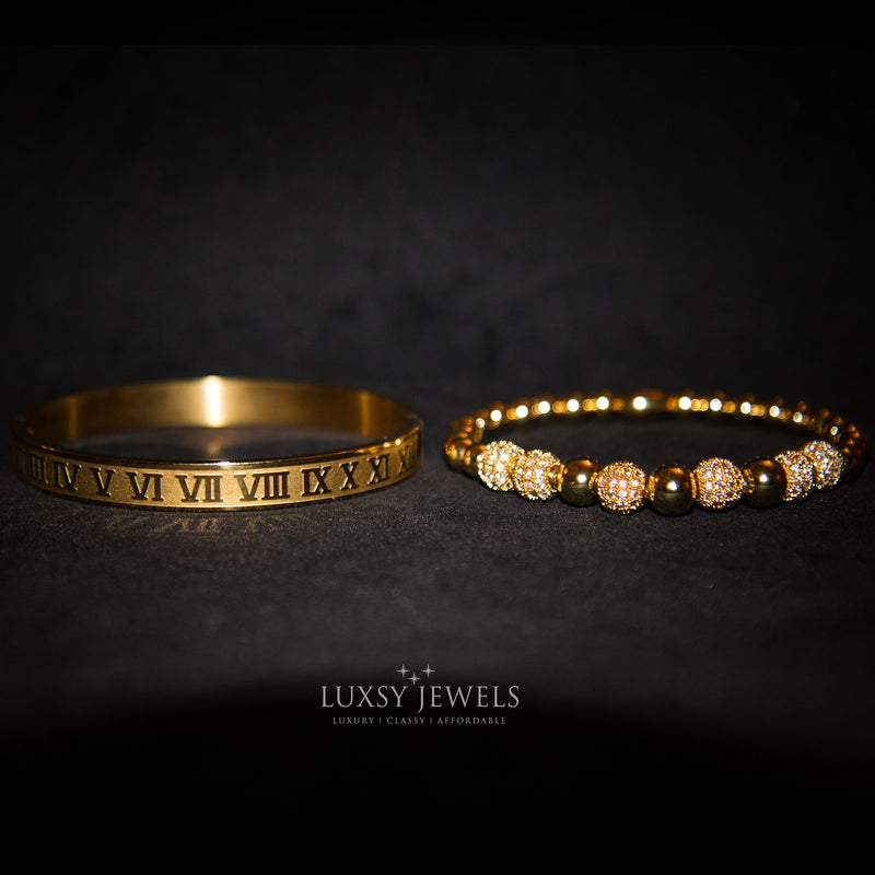 Roman Royalty Set - Gold - Luxsy Jewels