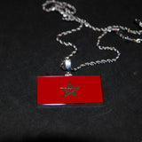 Morocco Flag Pendant - Luxsy Jewels