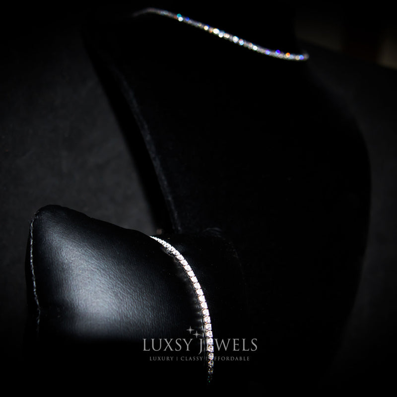 Leah Choker + Slider Bracelet Gift Set - 925 Silver - Luxsy Jewels