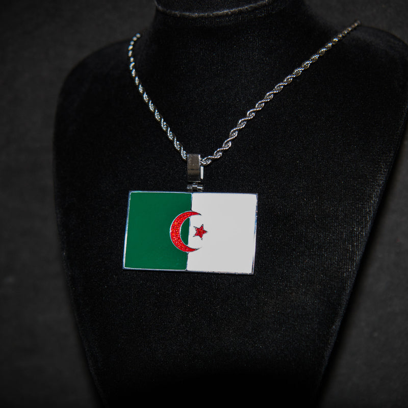 Algeria Flag Pendant - Luxsy Jewels