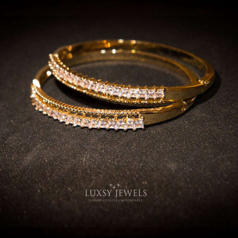 2 Luxsy Baguette Bangles - Luxsy Jewels