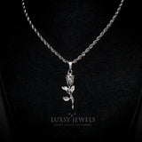 Rose Necklace - Silver - Luxsy Jewels