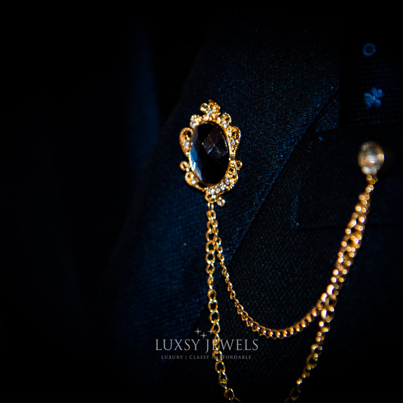 Luxsy Blue Riyadh Brooch - Luxsy Jewels