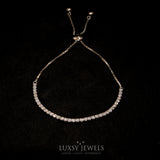 Luxsy Tennis Slider Bracelet - 925 Silver - Luxsy Jewels