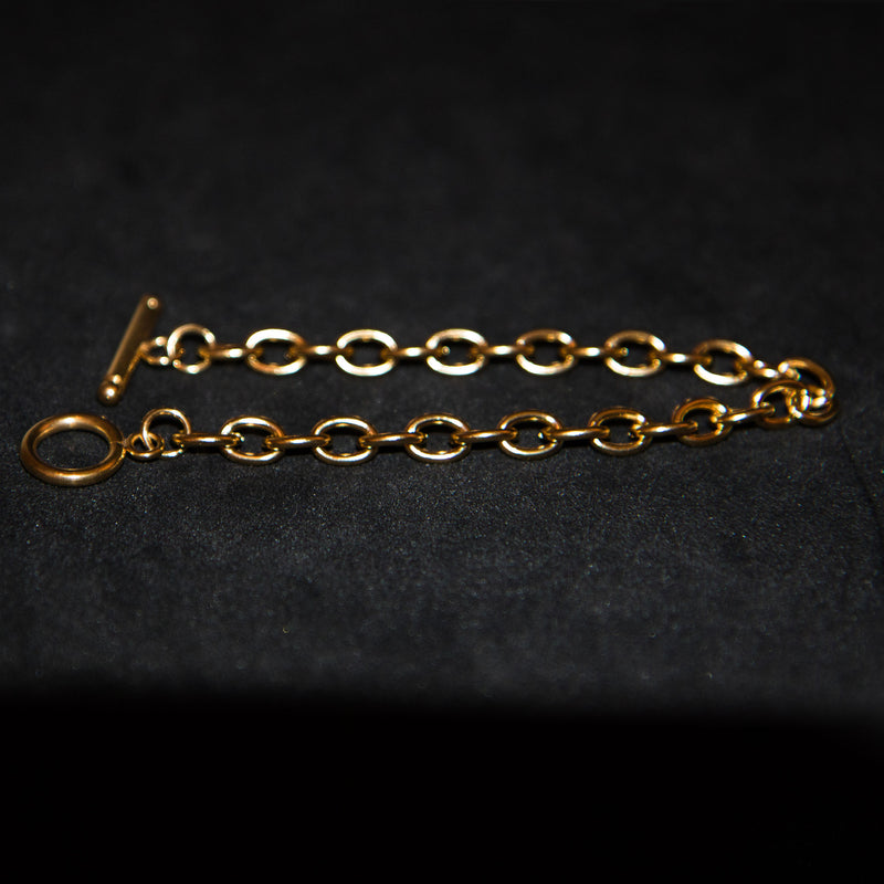 6mm Toggle Bracelet - Gold - Luxsy Jewels