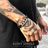 Luxsy Nairobi Bracelet - Silver & Black - Luxsy Jewels