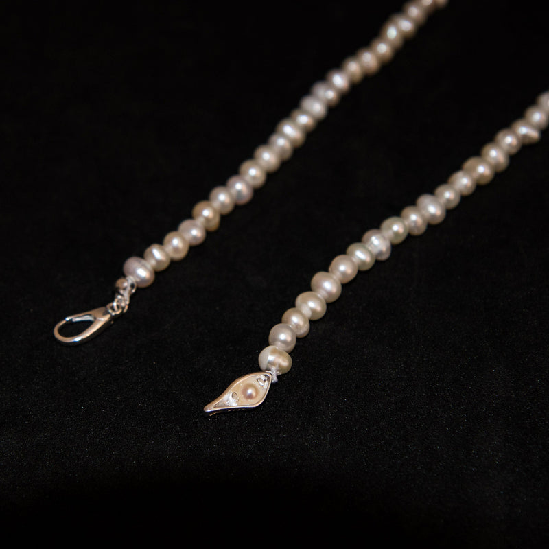 6mm Pearl Necklace - 925 Silver - Luxsy Jewels