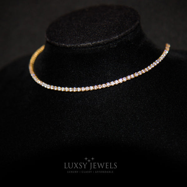 Luxsy Leah Choker Necklace - Gold - Luxsy Jewels