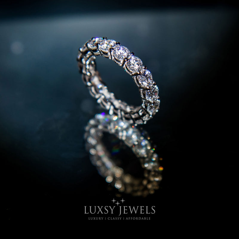 Luxsy London Eternity Ring - 925 Silver - Luxsy Jewels