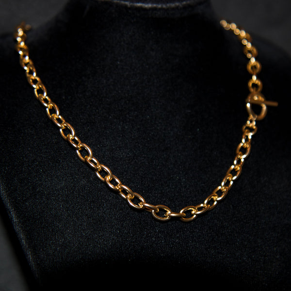 6mm Toggle Chain - Gold - Luxsy Jewels