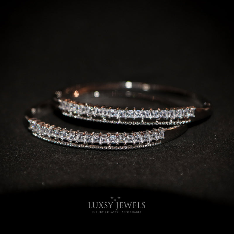 2 Luxsy Baguette Bangles - Luxsy Jewels