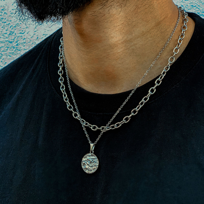 Luxsy Lion Pendant - Silver - Luxsy Jewels