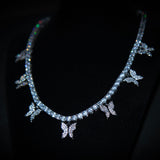 Luxsy Butterfly Choker - 18K White Gold - Luxsy Jewels