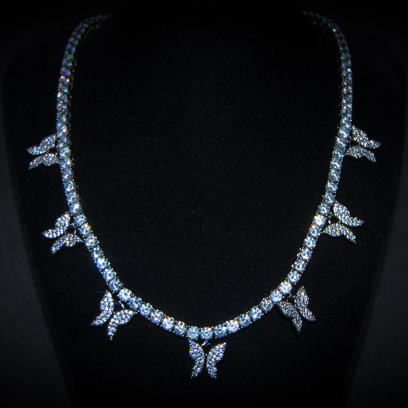 Luxsy Butterfly Choker - 18K White Gold - Luxsy Jewels