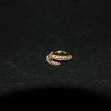 Gold Iced Ring - 925 Silver - Luxsy Jewels