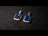 Blue Sapphire Pendant Chain - 18K  Gold