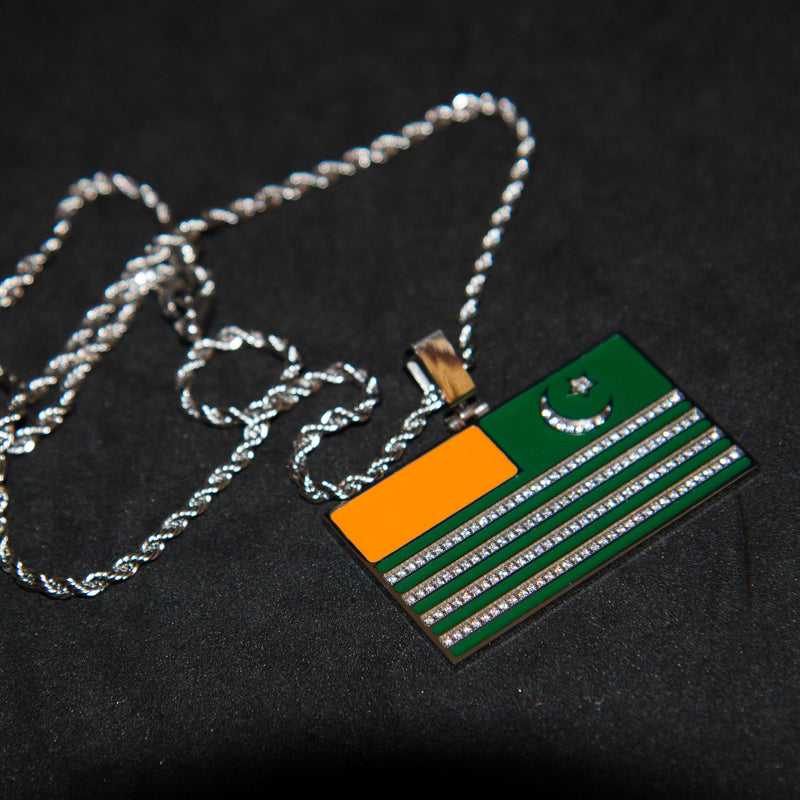 Kashmir Flag Pendant - Luxsy Jewels