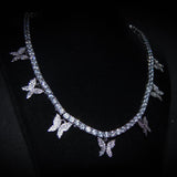 Luxsy Butterfly Choker - 18K White Gold - Luxsy Jewels