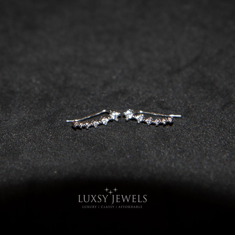 Luxsy Climber Earrings - 925 Silver - Luxsy Jewels