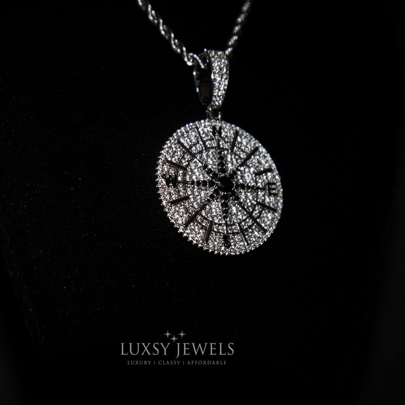 Luxsy Compass Chain - White Gold - Luxsy Jewels